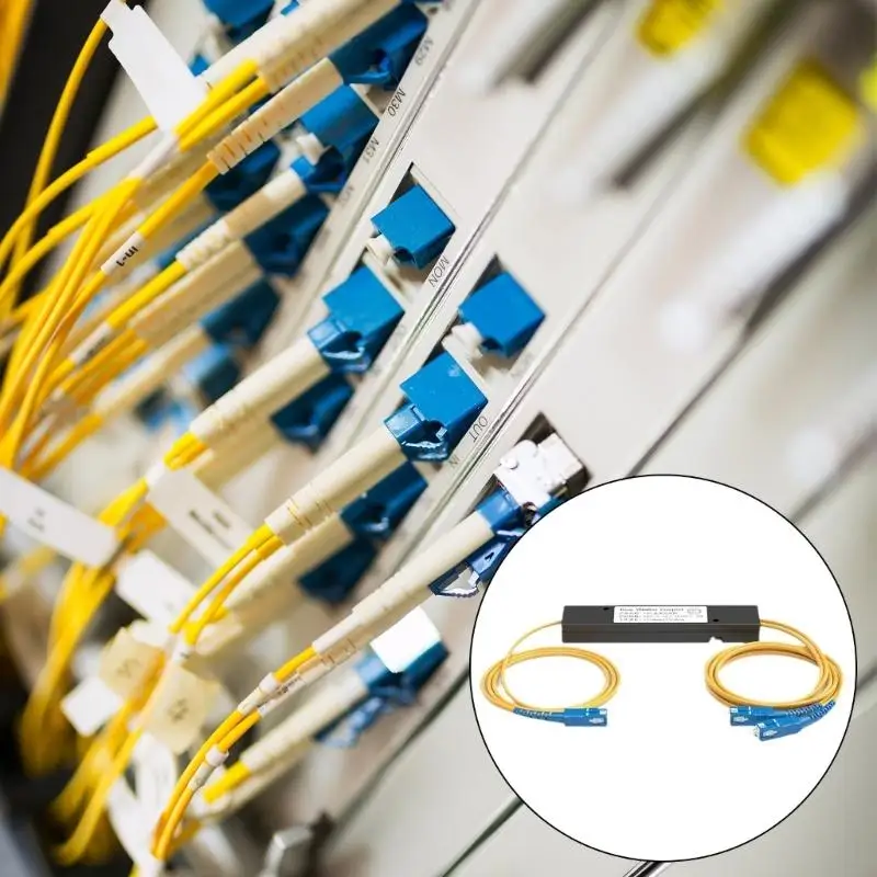 T5EA модернизирует UPC 1x2 PLC SingleMode Fiber Optical Splitter FBT Оптическое оптоволоконное сплиттер для передачи