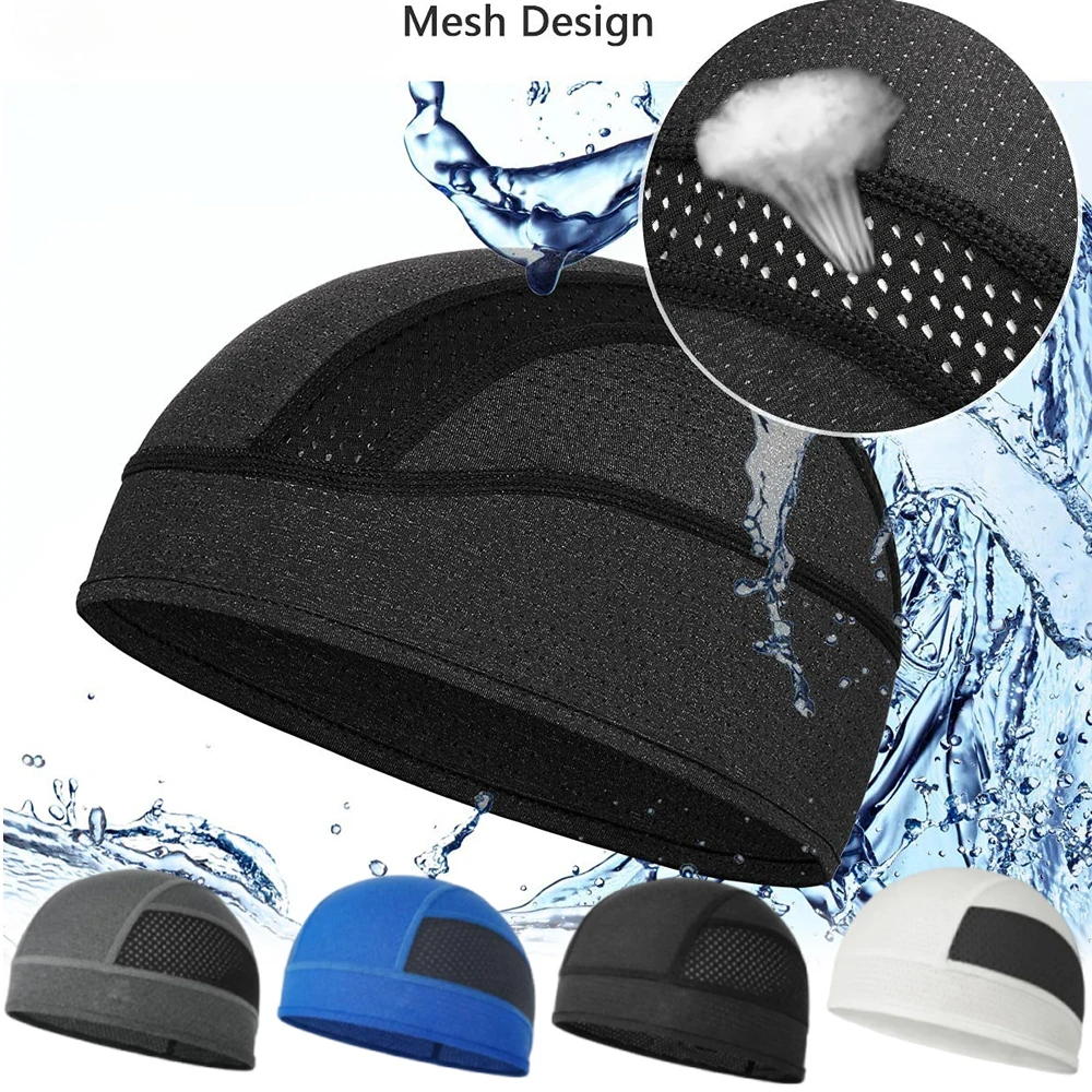 Sun Protection Bicycle Cap Quick-drying Breathable Mesh Running Cap Sweat Wicking Cycling Men Women Helmet Inner Liner Hat