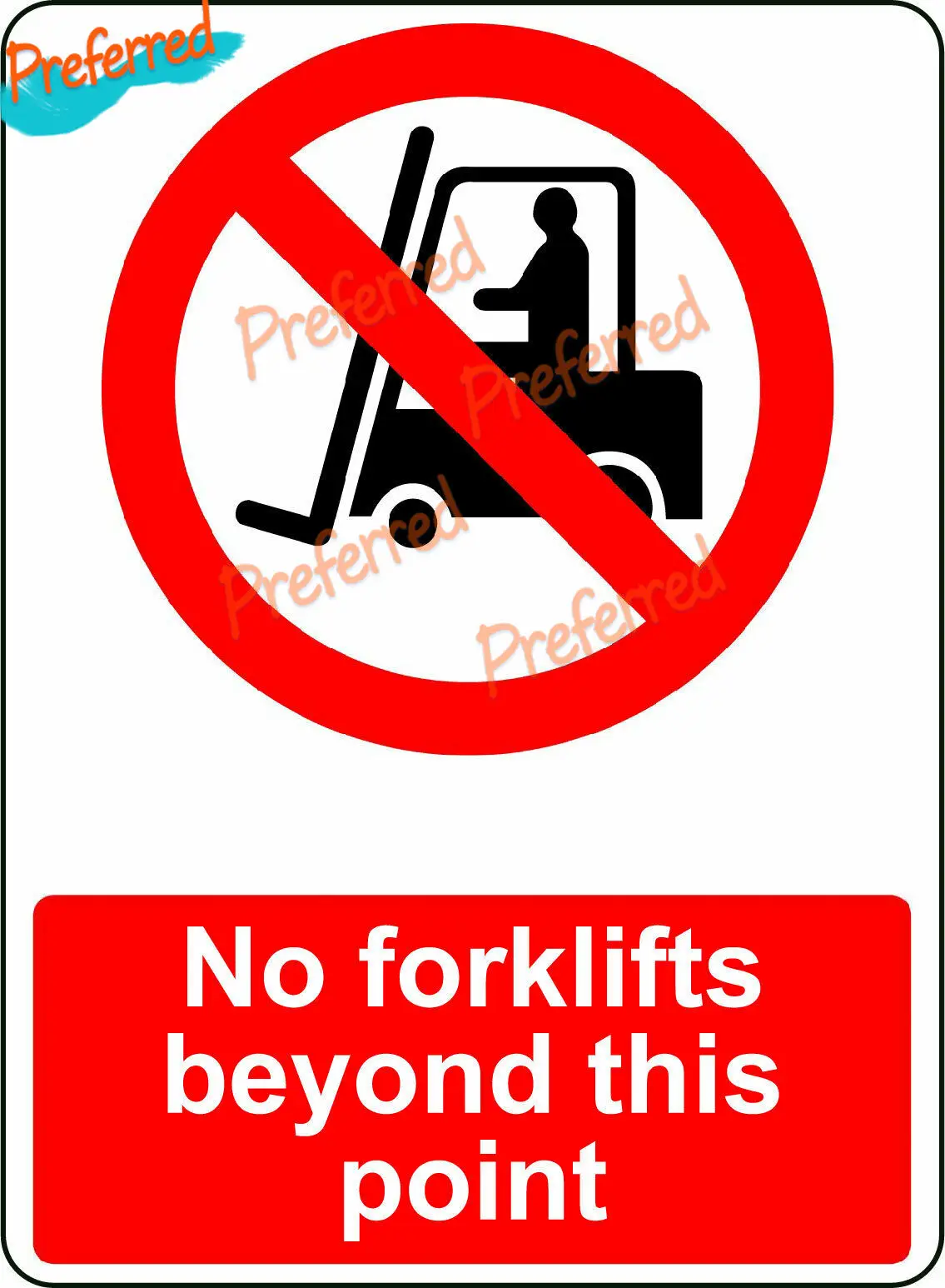 NO FORKLIFTS BEYOND THIS POINT NO NAKED FLAMES OSHA DECAL SAFETY SIGN STICKER Warning Danger Vinyl Stickers Collection