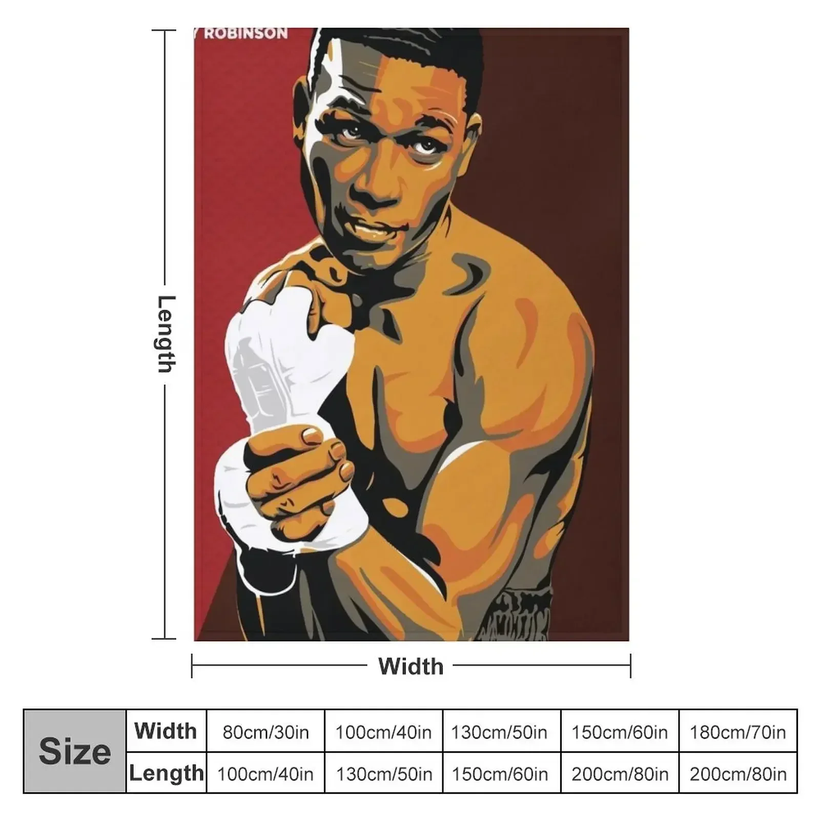 sugar ray robinson t-shirt Throw Blanket Decorative Sofa Multi-Purpose Loose Blankets