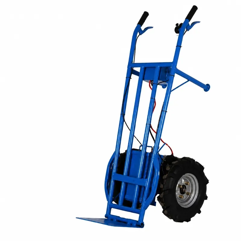 Electric Silent Hand Pushed Tiger Cart Fully Automatic Handling Climbing Trolley Flat Transportation Three Wheeled Pulling