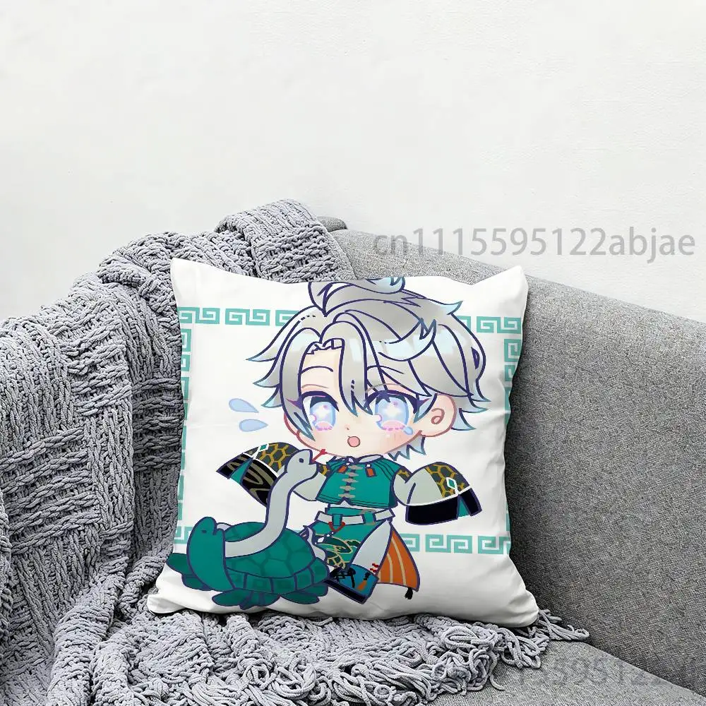 VTuber K-Kaida Haru Throw Pillow Case 40x40cm Decoration DIY Square Chair Pillowcase Pad Cover