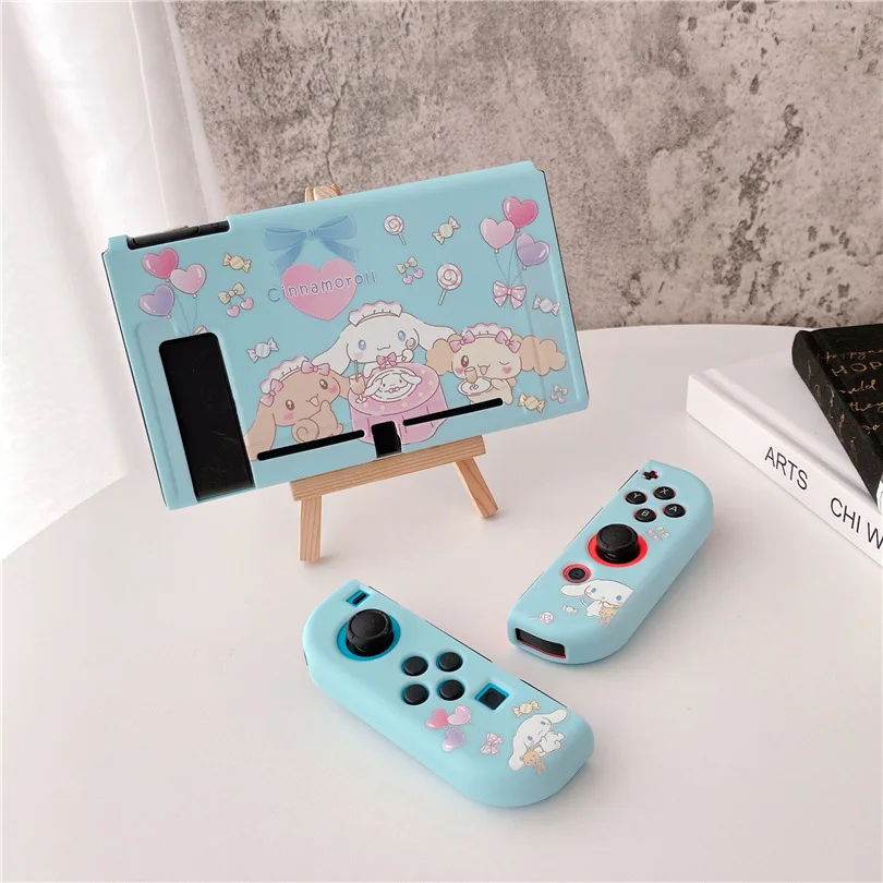 Sanrio Cinnamoroll Purin Pachacco Little Twin Stars Soft Case for Nintendo Switch Game Console Controller NS Gaming Accessories