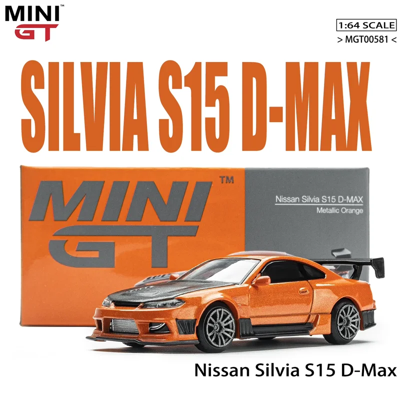 Minigt Schaal 1/64 Nissan Silvia S15 D-Max Legering Speelgoed Motorvoertuig Diecast Metalen Model Geschenken