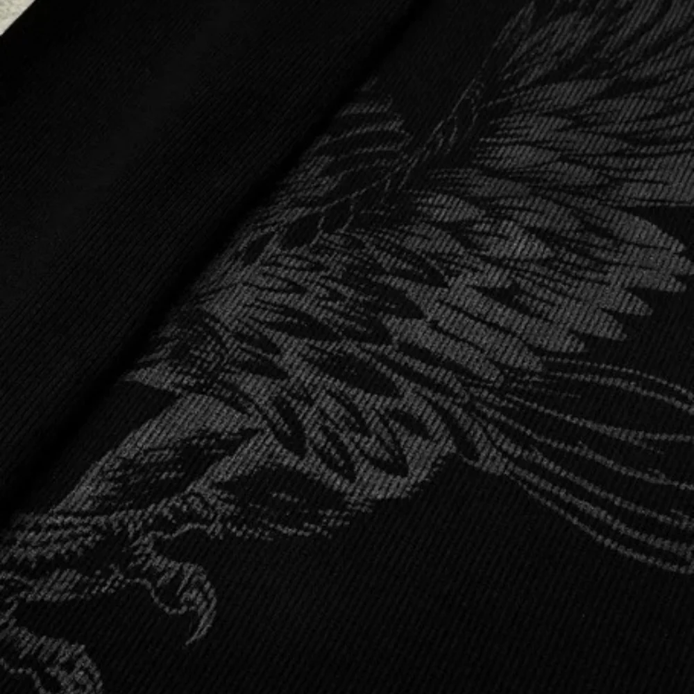 Y2k millennium dark style niche punk style street unisex casual versatile temperament loose slimming casual long sleeved T-shirt