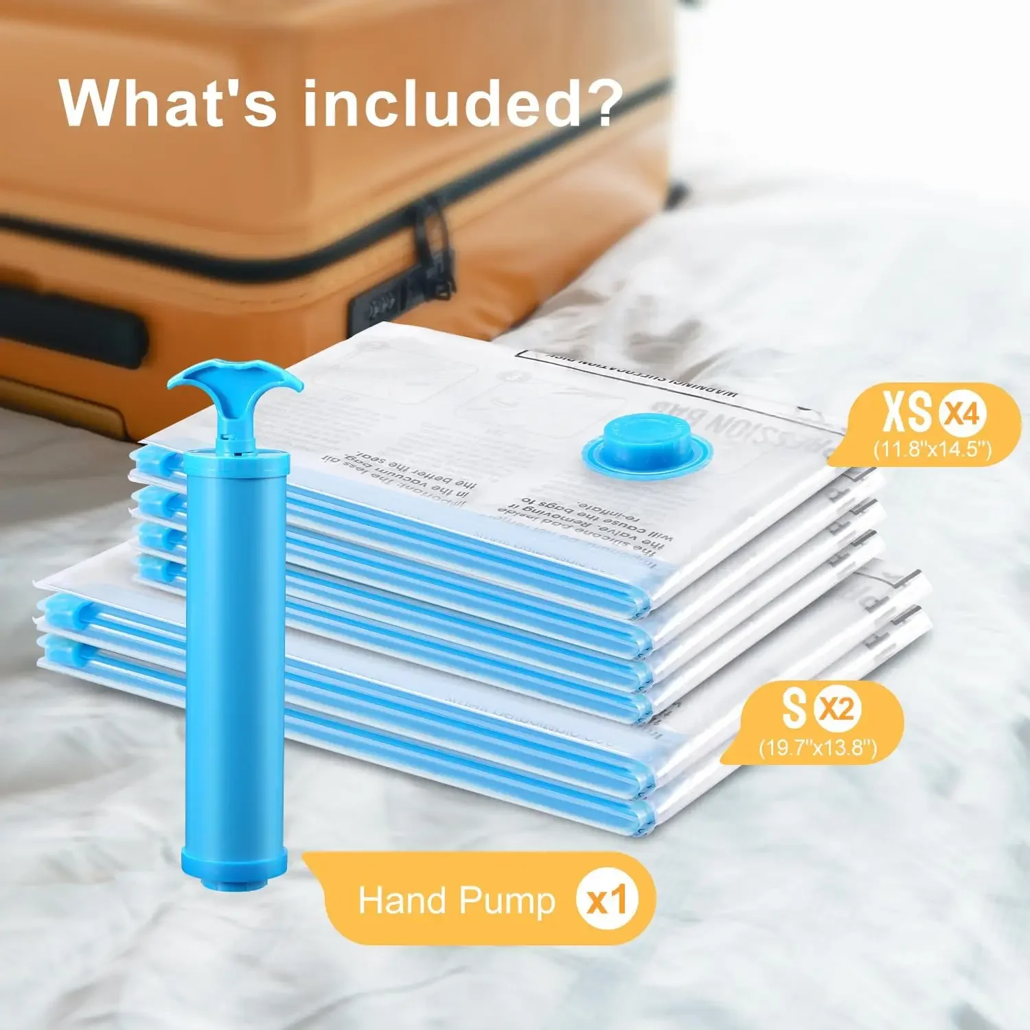 1-20PCS Transparent Clothing Vacuum Storage Bag Folding Quilt Clothes Storage Bag Travel Space Saving Vacuum Storage Bag