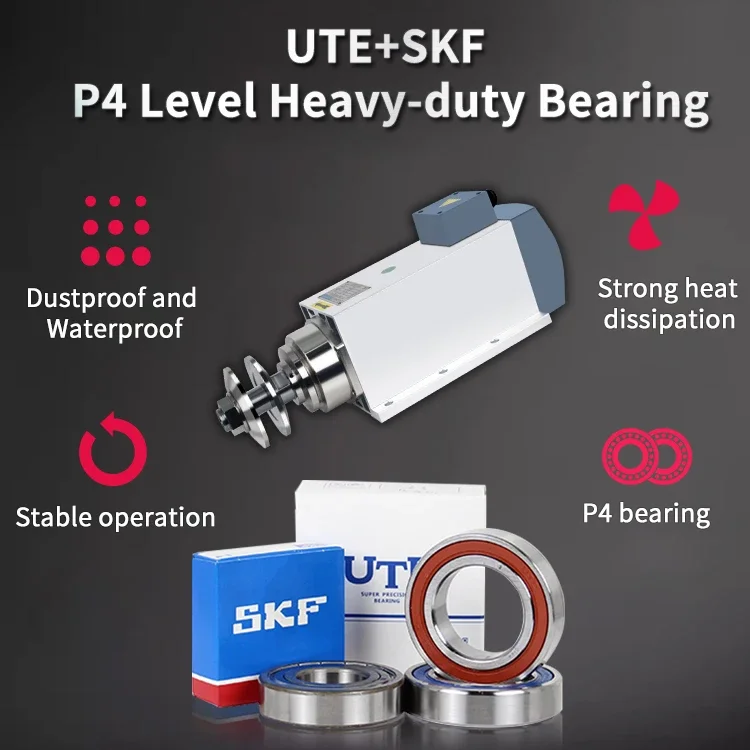 3KW High Speed Grinding/polishing/sanding Wheel Saw Blade CNC Router Spindle Motor For Cutting Grinding