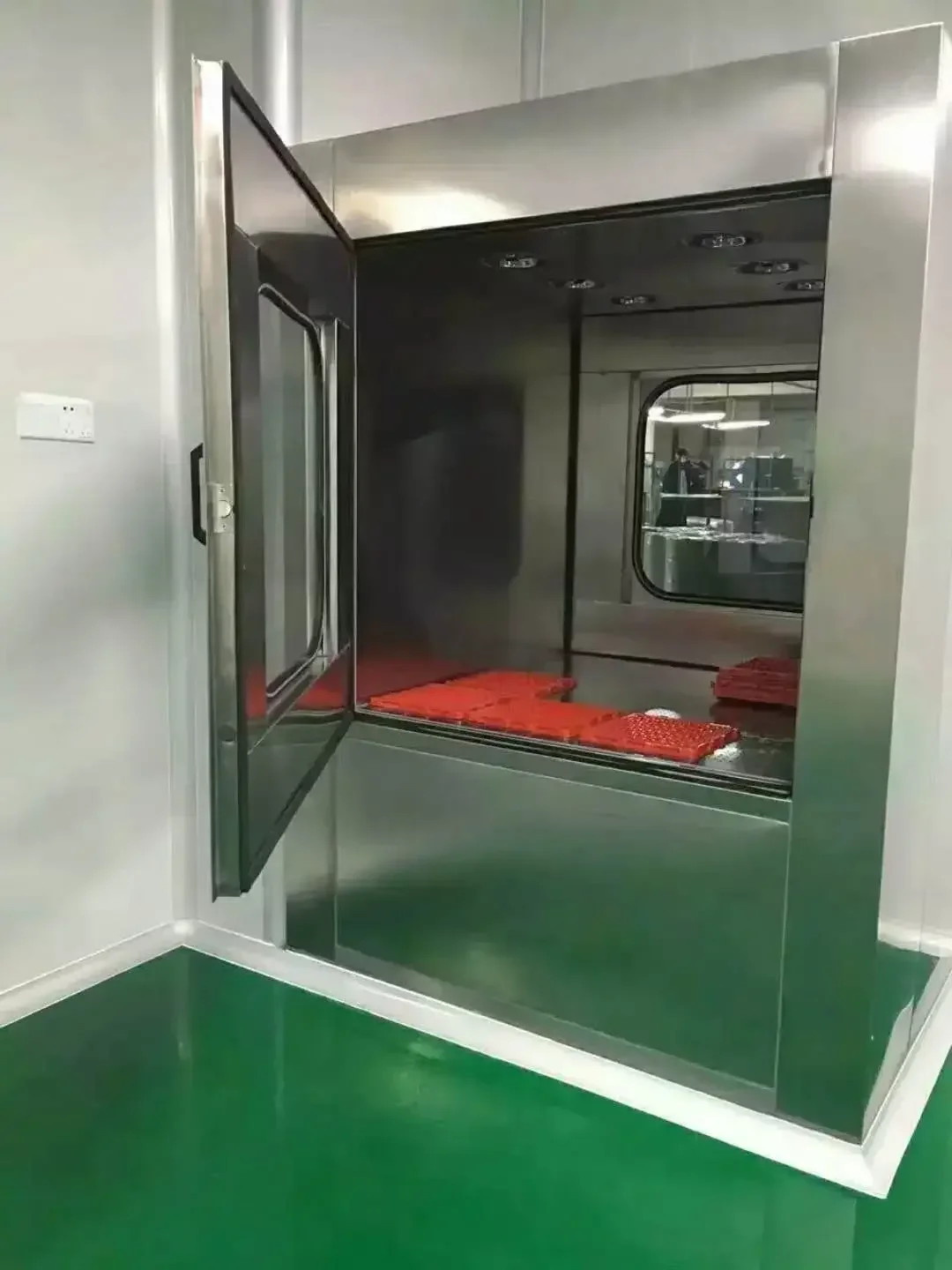 Sterilizzazione da laboratorio ad aria Flusso laminare Vhp portatile Scatola passante angolare per area Gmp a doppia porta all'ingrosso per sterilizzazione da laboratorio