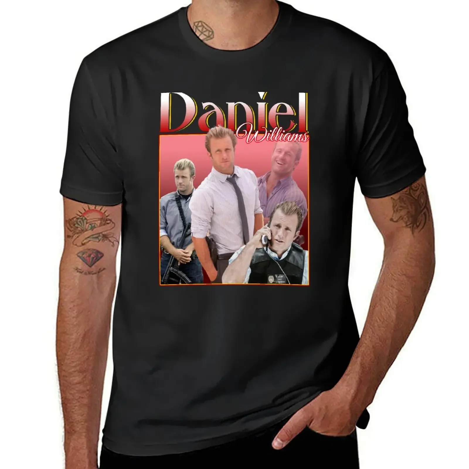 Hawaii Five 0 Daniel Williams Vintage T-Shirt anime clothes graphic t shirt vintage cotton t shirt men