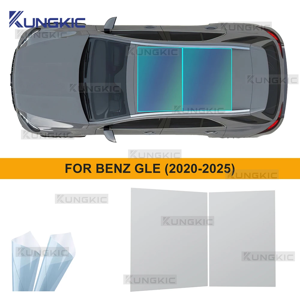 

For Mercedes Benz GLE 2020 2021 2022 2023-2025 Car Window Sunroof Sticker Roof Film Ice Armor Sunshade Film Decal Modification