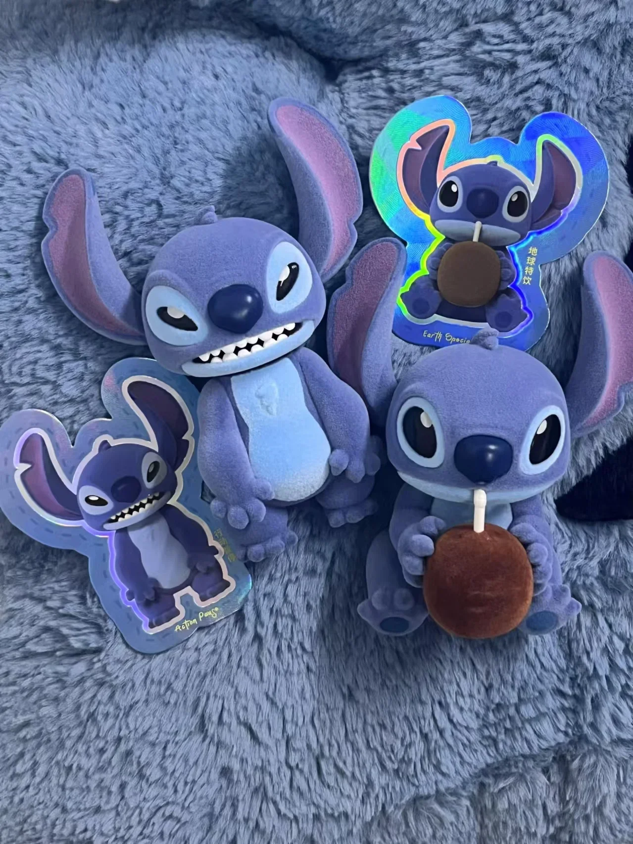 52TOYS Lilo & Stitch Stitch Figure Series Blind Box Flocking Toy Kawaii Mystery Box Dsktop Model Toys Children Christmas Gifts