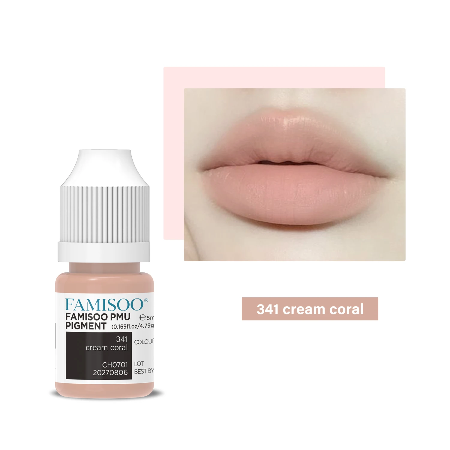 FAMISOO 5ML Nude Lip Tattoo Ink Pigment