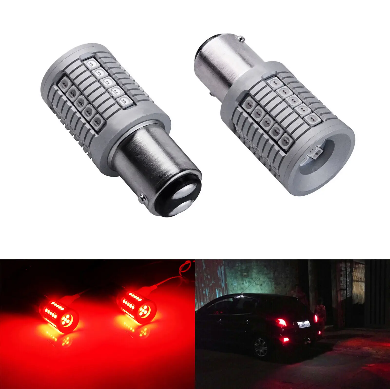 2x 1157 BAY15d P21/5W LED Rear Stop Brake Light Canbus For Vauxhall Zafira 05-14