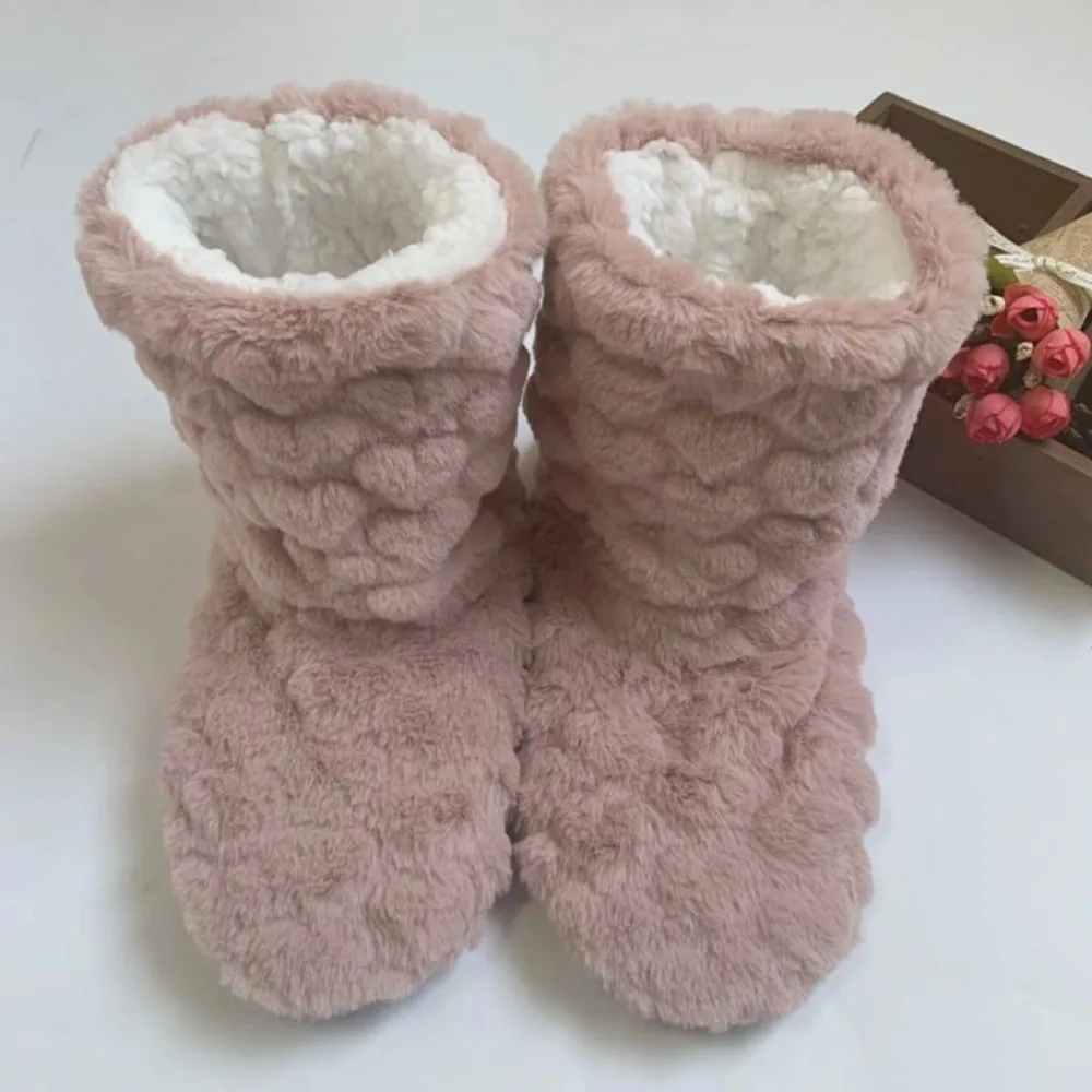 Kawaii Plush Thicken Thermal Socks Anti Slip Fluffy Fleece Floor Socks Warm Hosiery Slipper Socks Women Winter