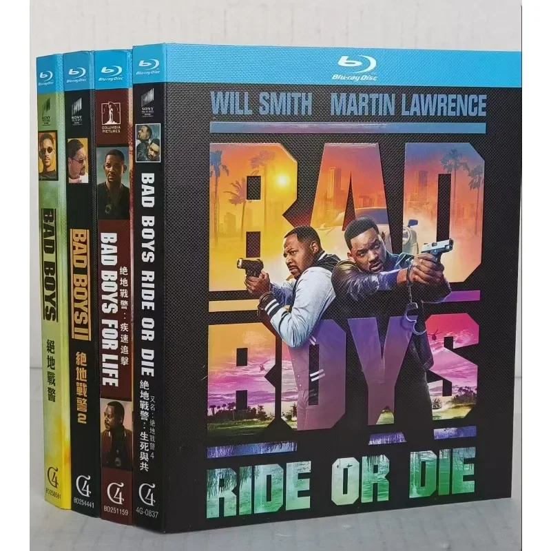 Bad Boys: Ride or Die:(1-4) 4-Disc All Region New Box Set Blu-ray disc
