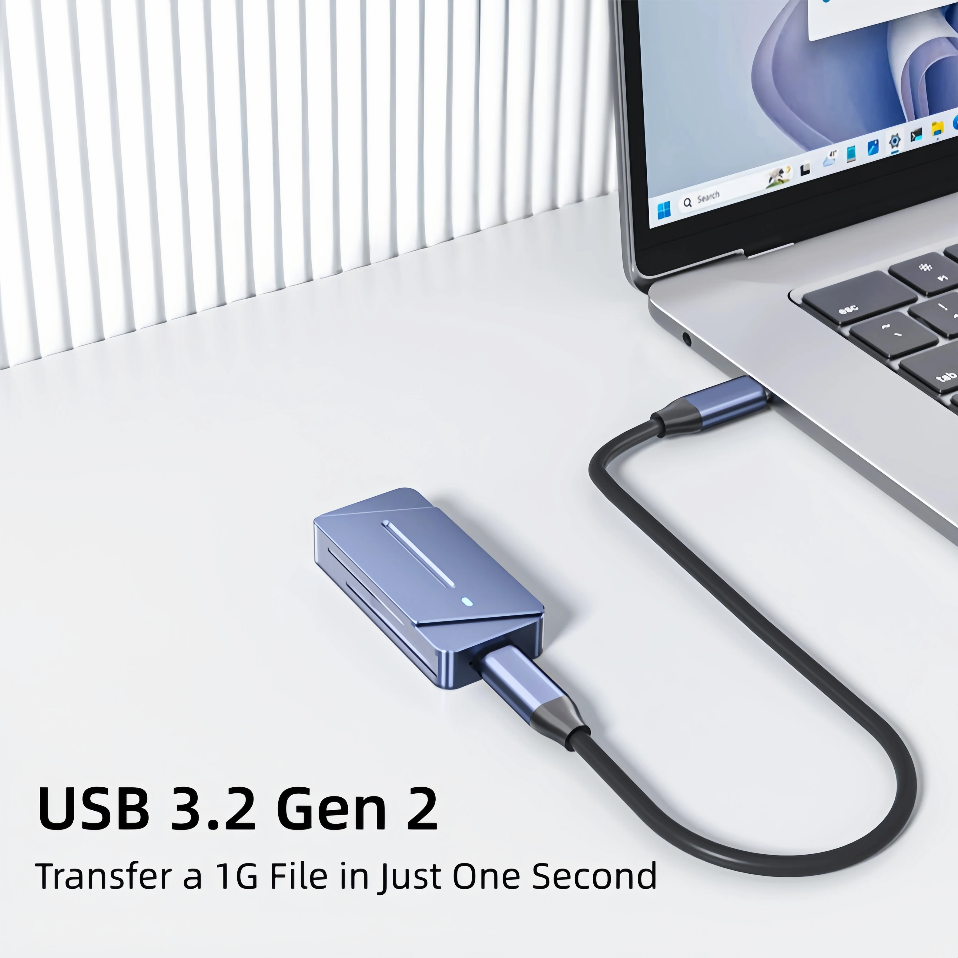 2230 Enclosure M.2 NVMe SSD Case USB 3.2 Gen 2 Type C Aluminium 10Gbps JMS583 USB C Portable External SSD Housing for Laptop