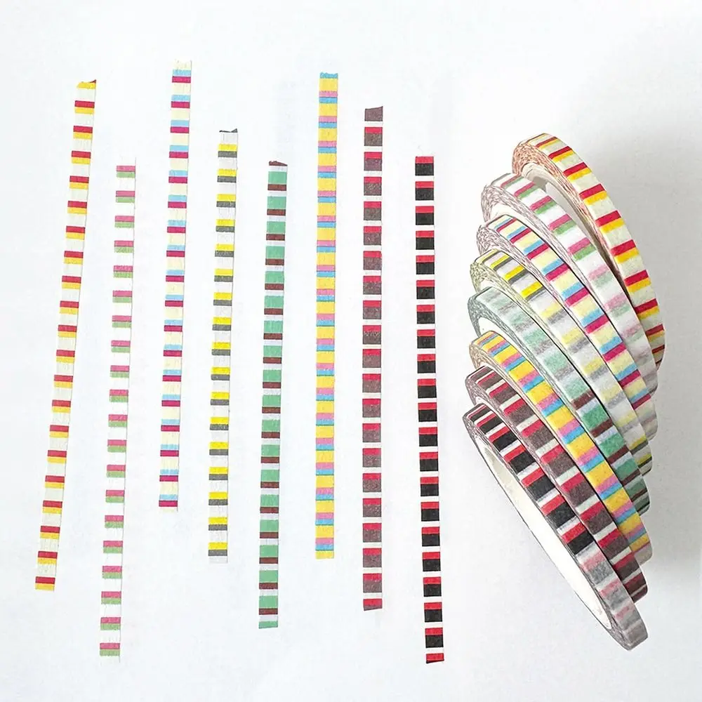 8 ロールかわいい紙アートワーク装飾テープ DIY 8 ロールステッカーロール装飾カラフルな文具ステッカー学校文具