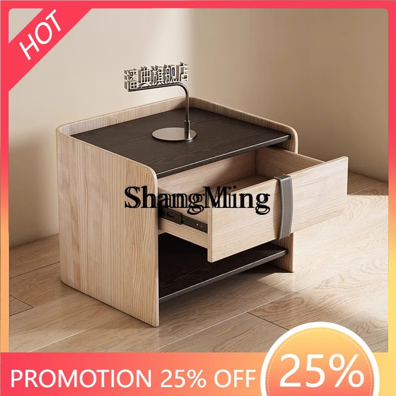 

ZYY high hotel bedside table small creative storage box bedroom home lighting luxury