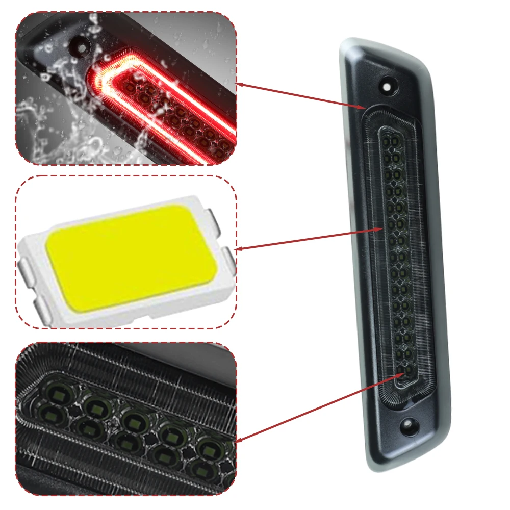 LED Third Brake Light 3rd Stop Brake Light Lamp For F150 Raptor 2009-2014 F150 XL XLT STX FX2 FX4 AL3Z13A613G AL3Z13A613-E