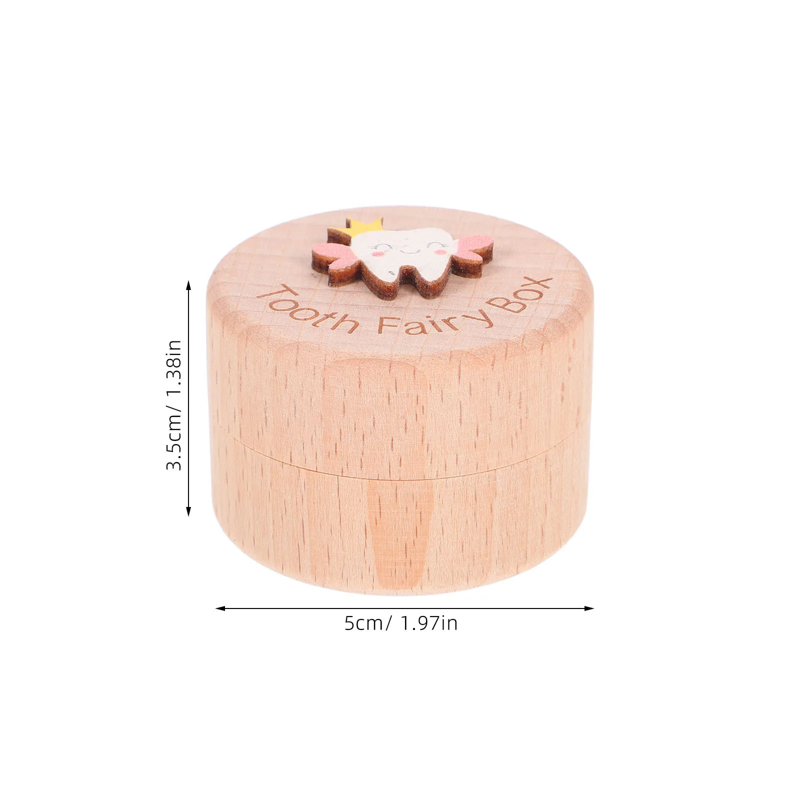 Boîte à souvenirs de dents de bébé, organisateur de rangement de dents en bois pour enfants avec Section de cheveux spéciale, finition naturelle, collecte de jalons