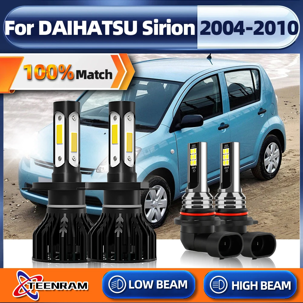 40000LM 6000K H4 Canbus Led Car Headlight Bulb 9006 HB4 Fog Light 240W For DAIHATSU Sirion 2004 2005 2006 2007 2008 2009 2010