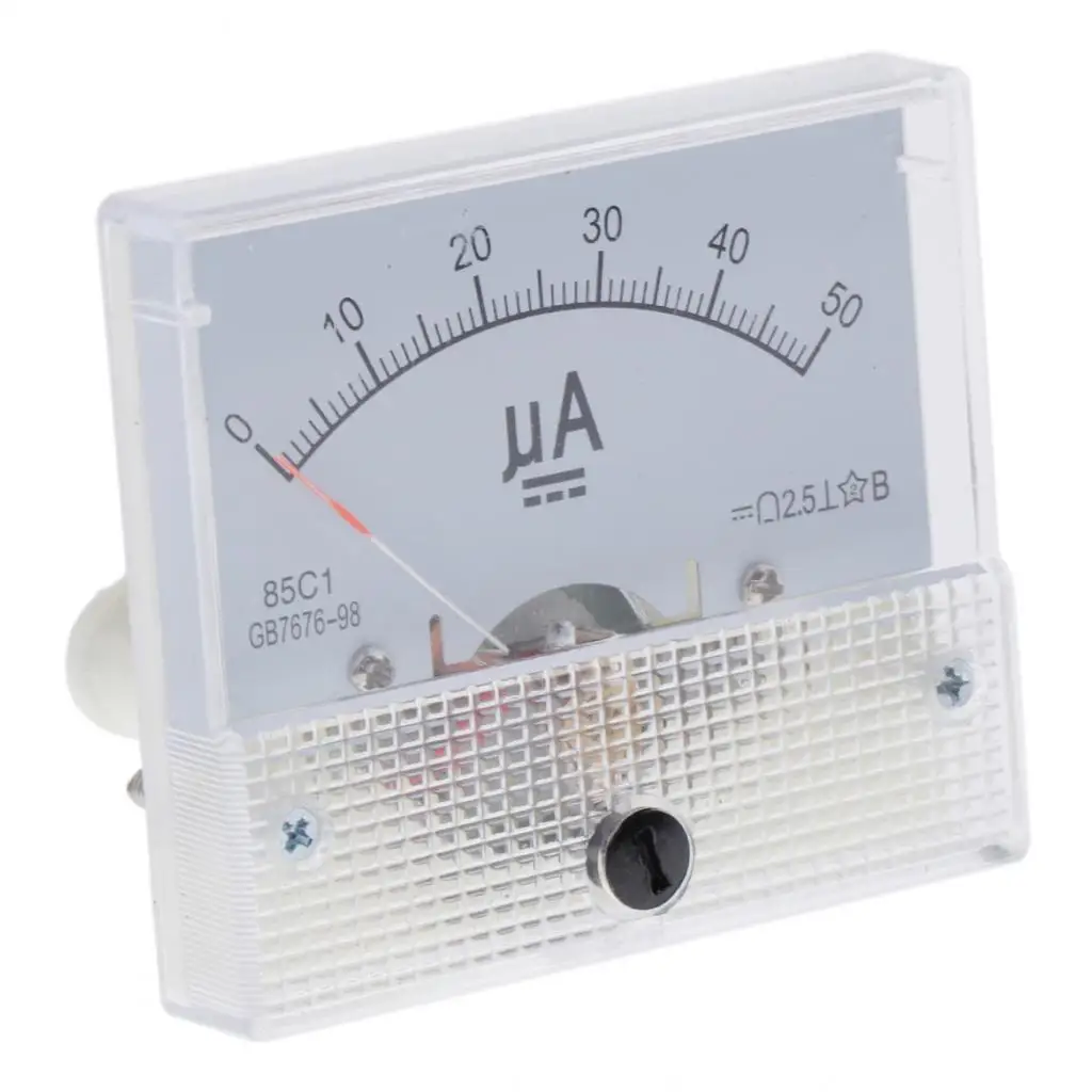 Analog Meter Panel DC Current Tester Micro Amp Meter Analog Ammeter Power Measurement Device for Electrical Panel
