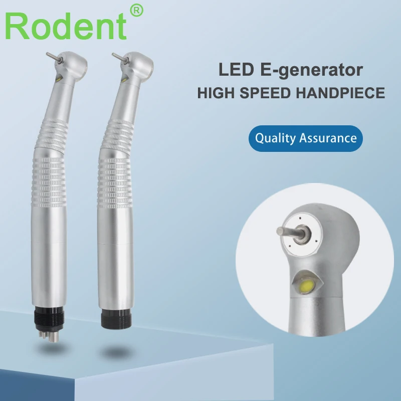 

Dental High Speed Handpiece 2/4 Holes Torque Head Air Turbine LED E-Generator Ceramic Bearing Dentist Tools Triple Water Spray