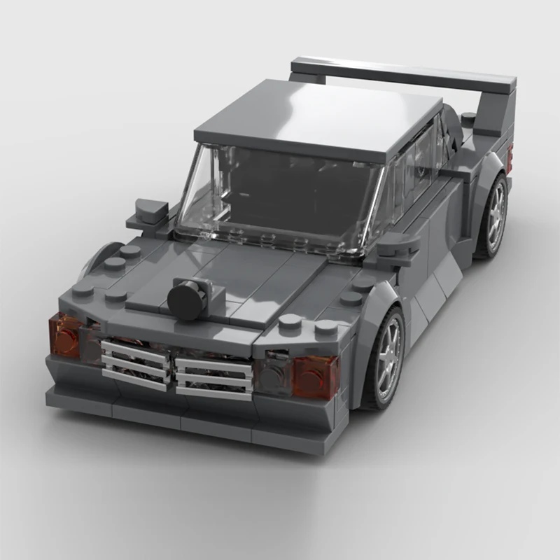 Speed Racing Car Model MOC Building Bricks 190E Performance Sedan Modular Technology Gifts Holiday Assemble Children Toys Suit