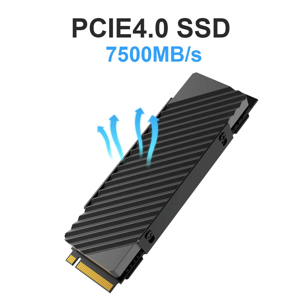 Внутренний твердотельный накопитель M.2 SSD 7500 Мб/с NVMe PCIe 4,0x4 SSD M2 2280 Ssd NVME для настольного компьютера PS5