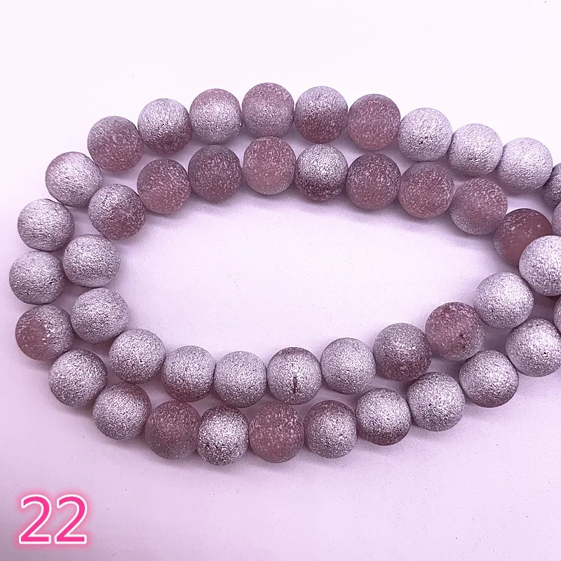 6/8mm Frosted Matt Austrian Crystal Beads High Quality Glass Loose Beads Handmade DIY Jewelry Making For Bracelet #22