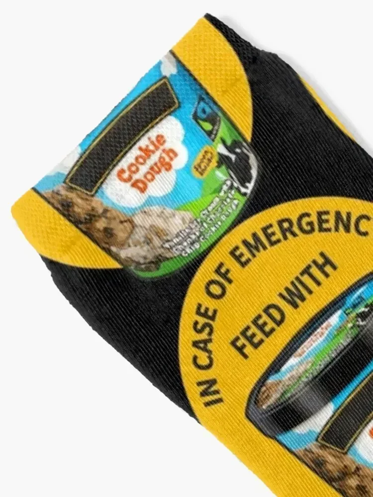 In Case Of Emergency Feed With Ice Cream Socks christmas gift halloween Woman Socks Men's