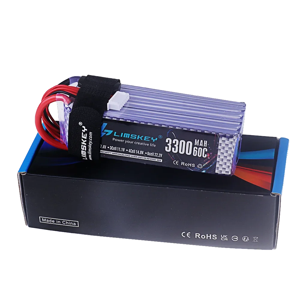 3300MAH 60C 7.4V 11.1V 14.8V 22.2V يبو بطارية ل RC سيارة الطائرة بدون طيار كوادكوبتر قارب 2S 3S 4S 6S بطارية قابلة للشحن مع T/XT60