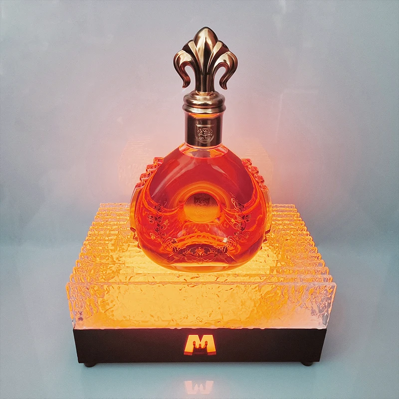 bar suppliers Perfume Bottle Display Stand for Bar Acrylic LED Lighted Liquor Bottle Display