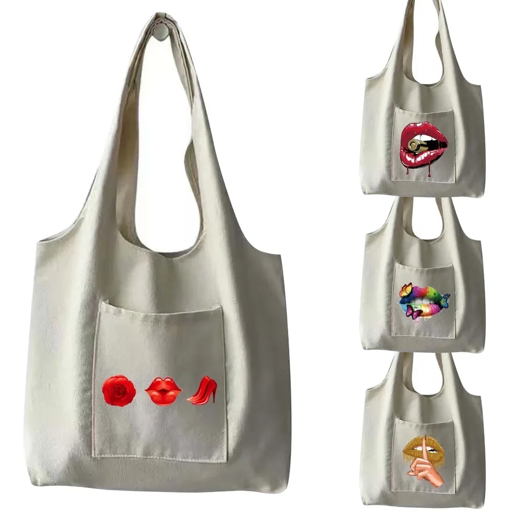 

Large Female Bag Travel Shopping Bag Ladies Fashion Handbag Messenger Shoulder Canvas Bag Pocket Storage Hand Bags Tote Bags