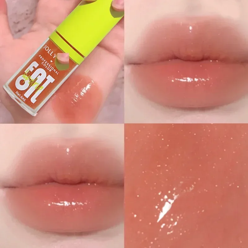 Hydrating Lip Glaze Lips Plumping Non Sticky Fat Lip Oil Plumper Lips Gloss Oil Sexy Clear Transparent Liquid Lipsticks Lip Care