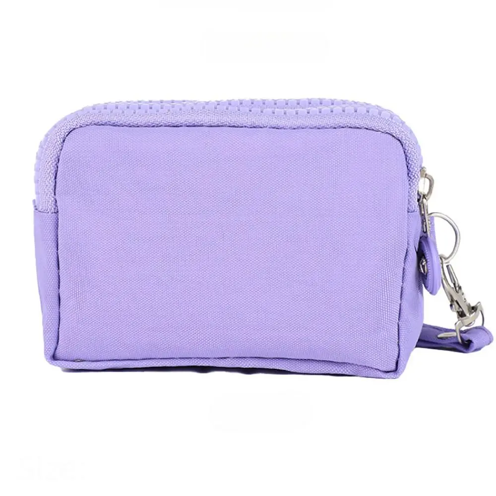 1Pcs Card Holder Coin Bags Large Capacity Three Layers Coin Purse Zipper Waterproof Coin Wallet