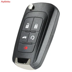 5 pulsanti Flip Car Key Shell Fob Case per Chevrolet Cruze Equinox Malibu Opel Vauxhall Corsa Astra Holden Barina Colorado Remote