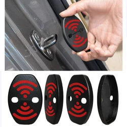 DIY Lock Sticker Car Door Lock Cover Anti-rust Cover Fit For Toyota Sienna Zelas Sequoia Tacoma Hilux FJ cruiser 4 Pcs Per Set