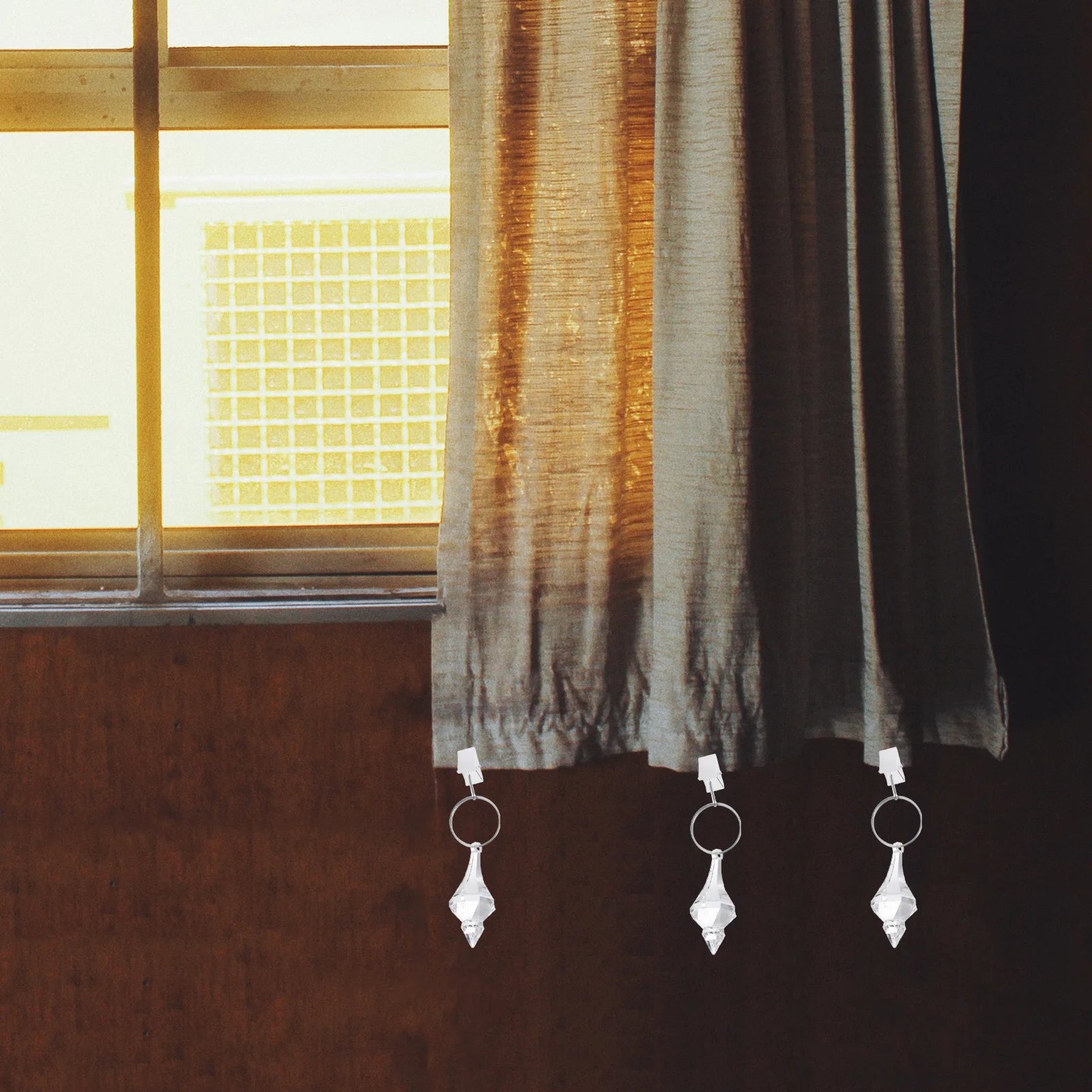 

4Pcs Shower Curtain Weights Bottom Clips Exquisite Workmanship Creative Decoration for Window Screens Outdoor Curtains