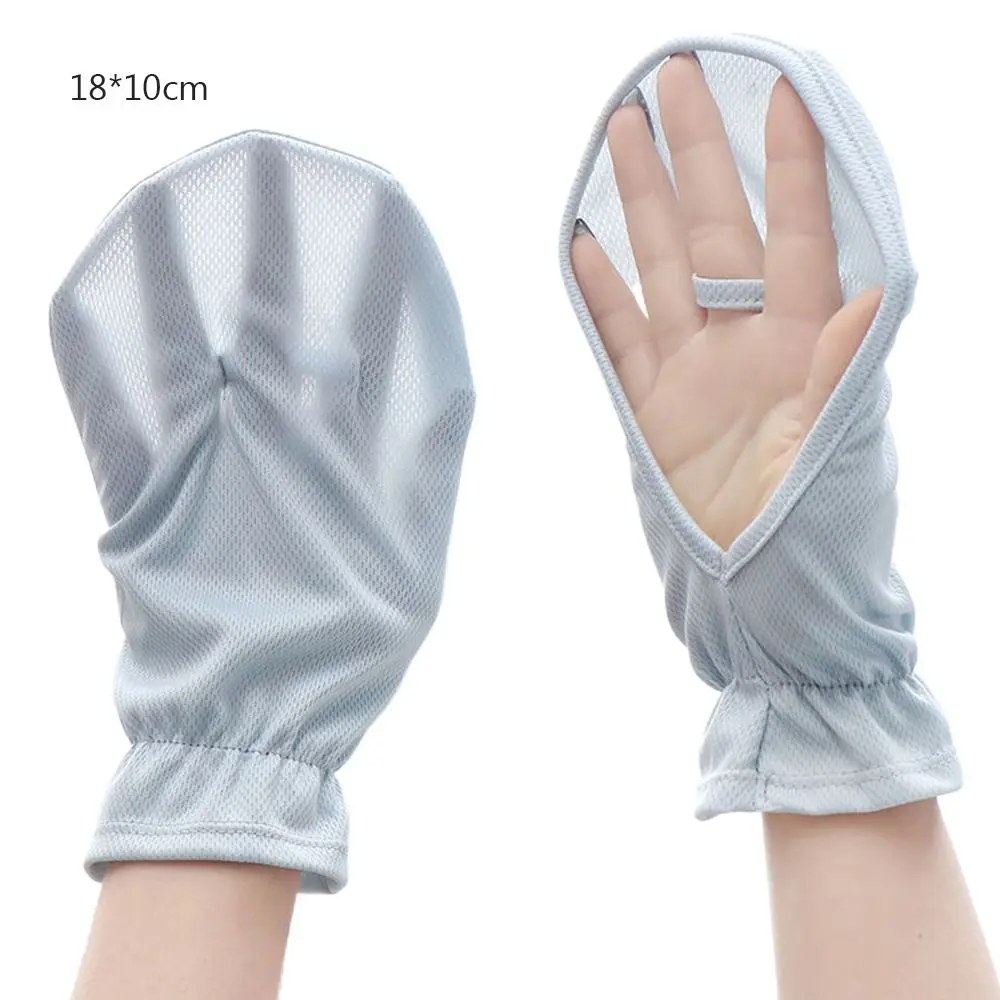 Guantes de protección solar UV para mujer, manoplas finas y transpirables para deportes al aire libre, ciclismo, manga, Verano