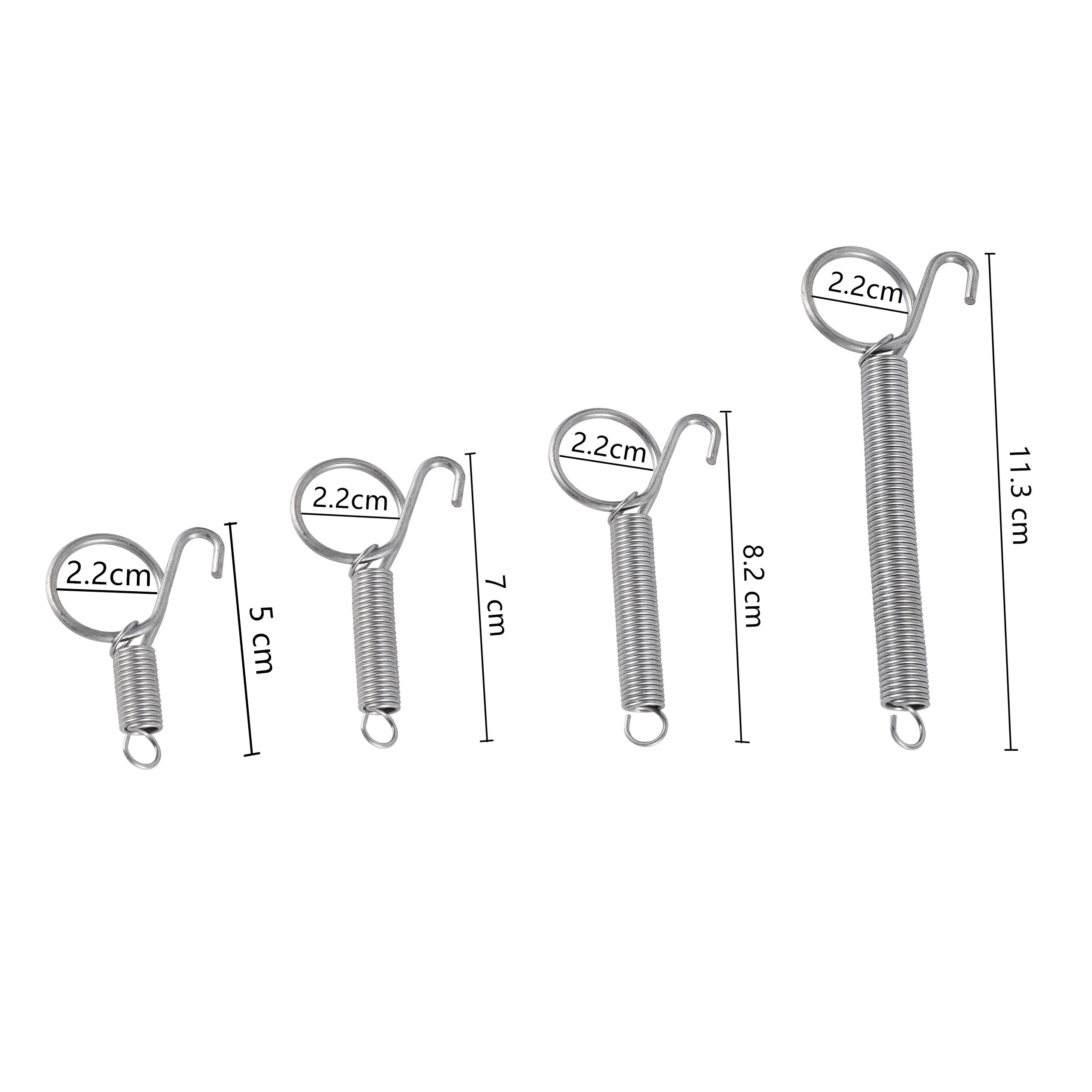 

4Pcs Multipurpose Spring Animal Cage Latches Lock Spring Rabbit Cage Door Tension Spring With Hook For Fixing All Pet Cages