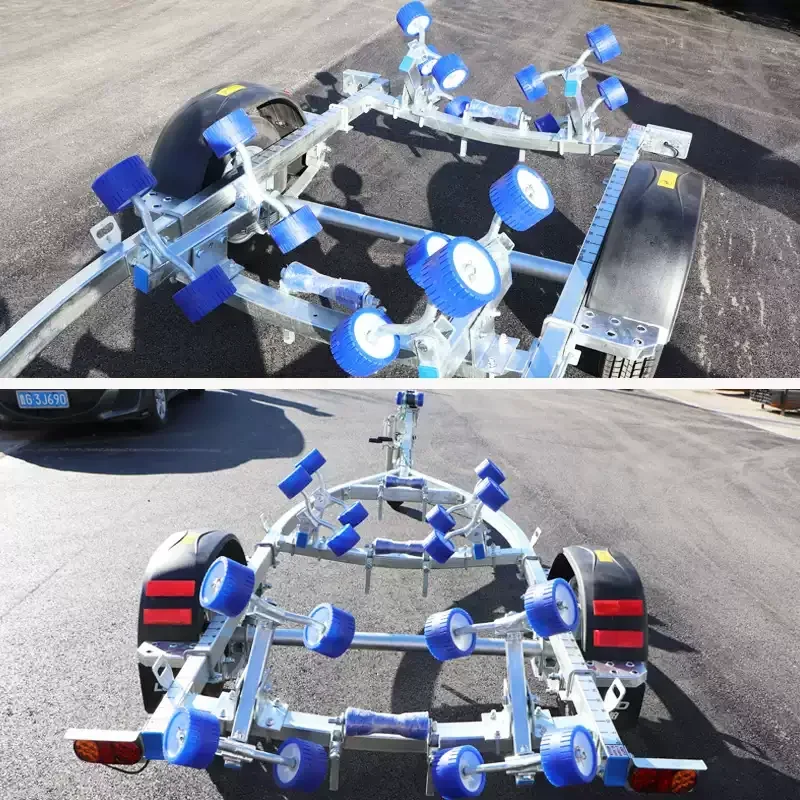 Marine Trailer Roller Set with Mounting Bracket 8PCS Marine Trailer Swing Roller Set