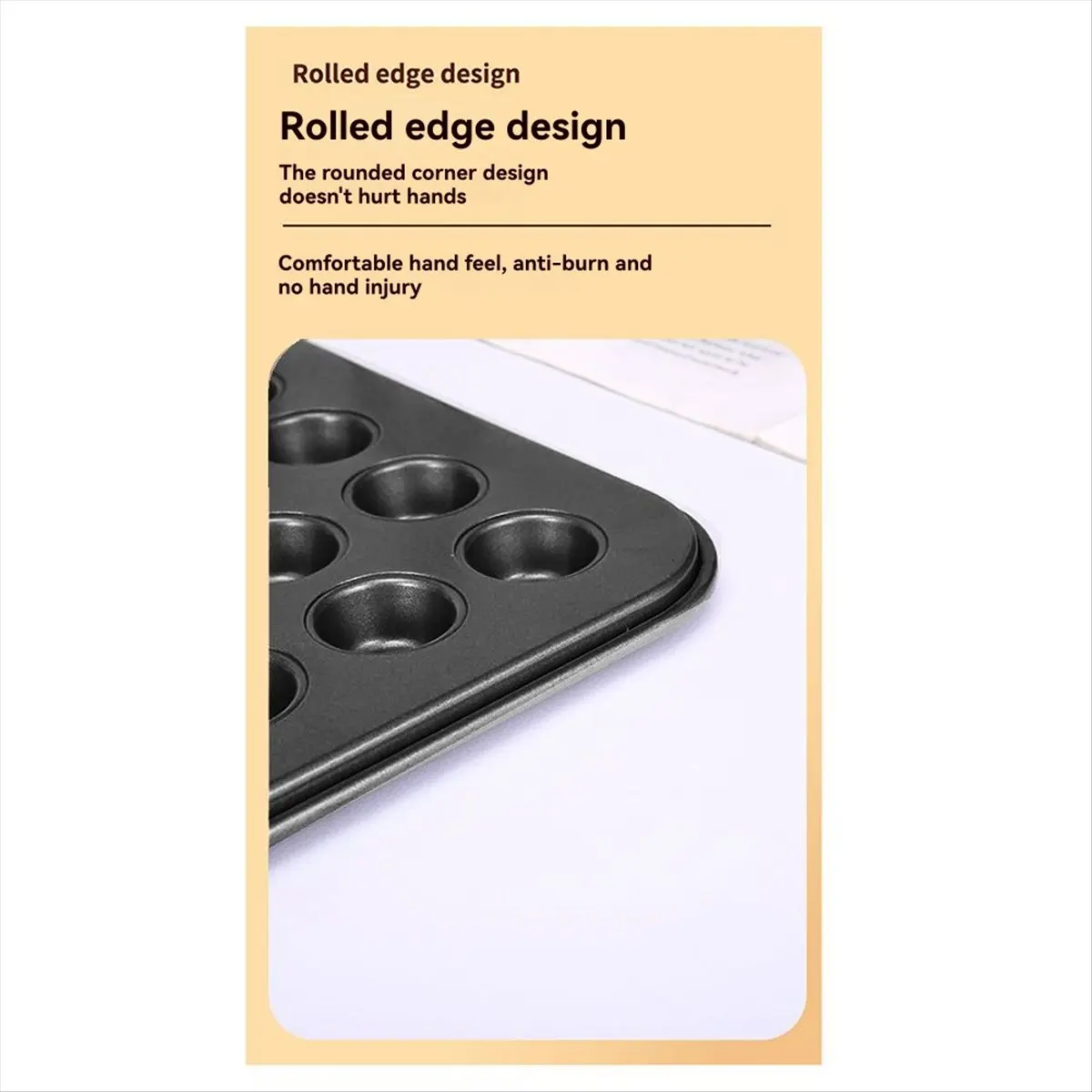 【Newest AT03】35 Cup Round Cake Pan Non-Stick Mini Muffins Cake Tray Bakeware Cooking Accessories