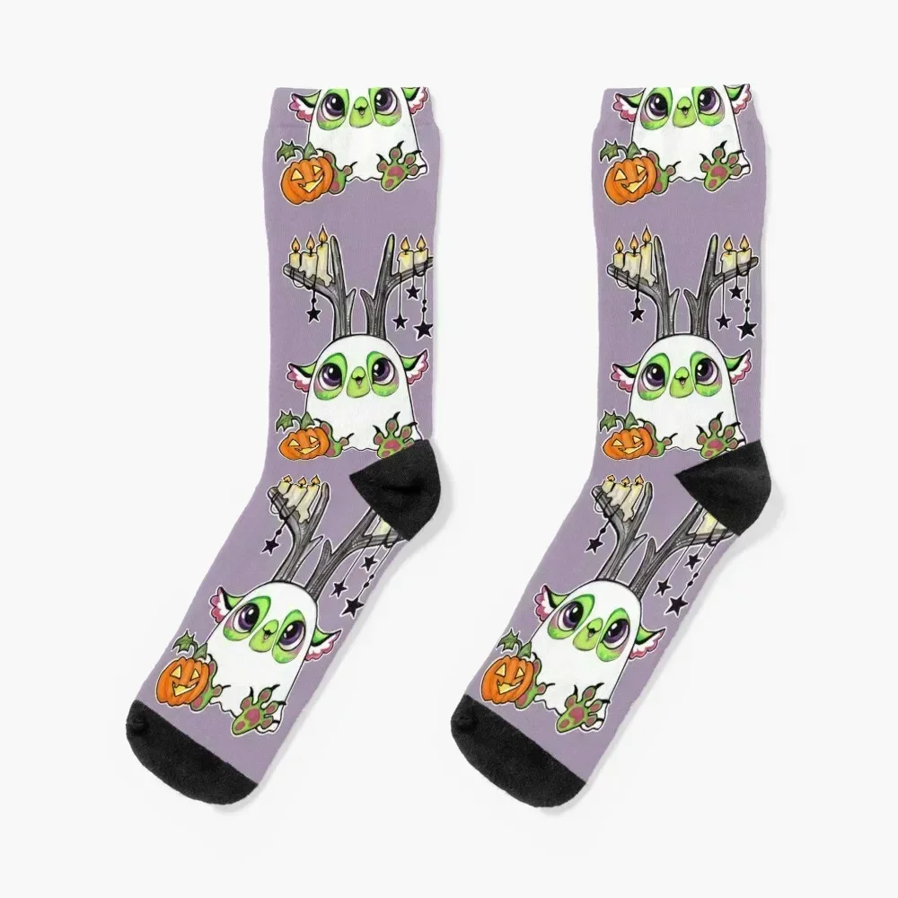 

Ghosty ghost puff Socks gift winter winter thermal cute Boy Socks Women's