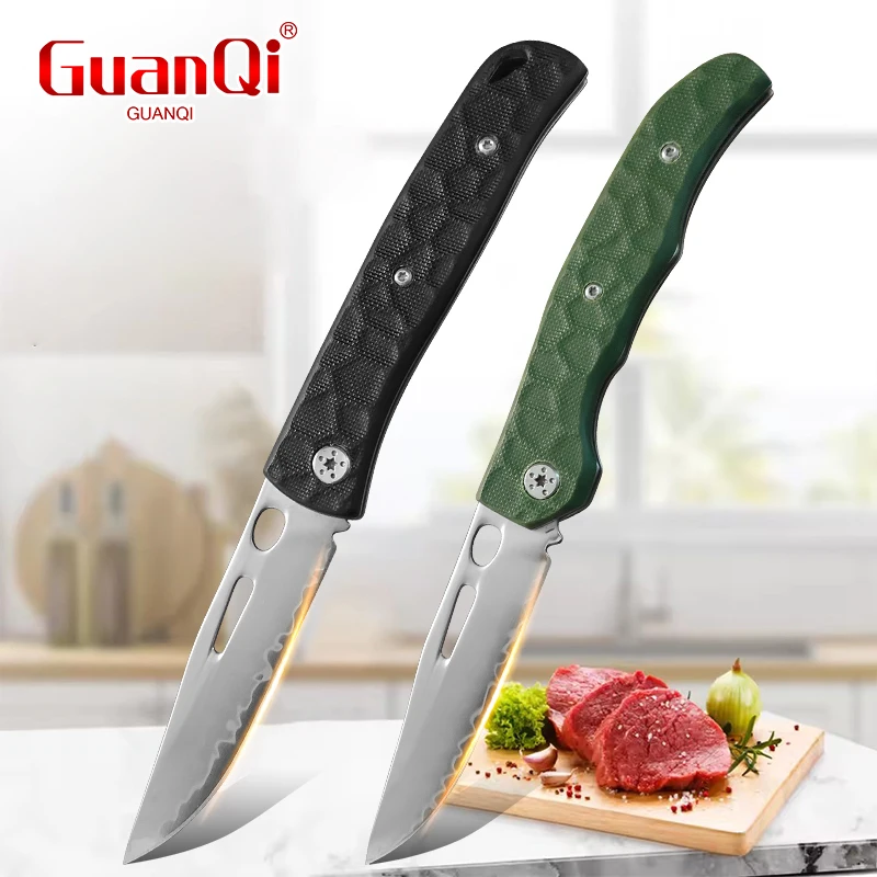 

Pocket Folding Knife Boning Knife Stainless Steel Fruit Fish Utility Meat Cleaver Knife BBQ Chef Knife Cooking Kitchen Knife