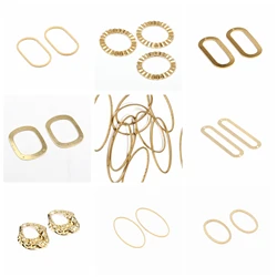 Hammered Brass Charms,Oval Shaped connector,Findings Accessories For Diy Earrings Necklace Bracelet DIY Making,Jewelry Supplies