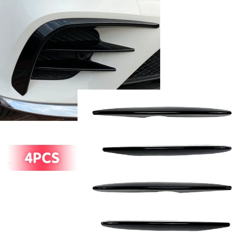 

Car Front Bumper Canard Splitter Fog Light Sticker 2/4/6Pcs For Mercedes Benz X253 2016-2019 GLC260 GLC300 AMG GLC Class