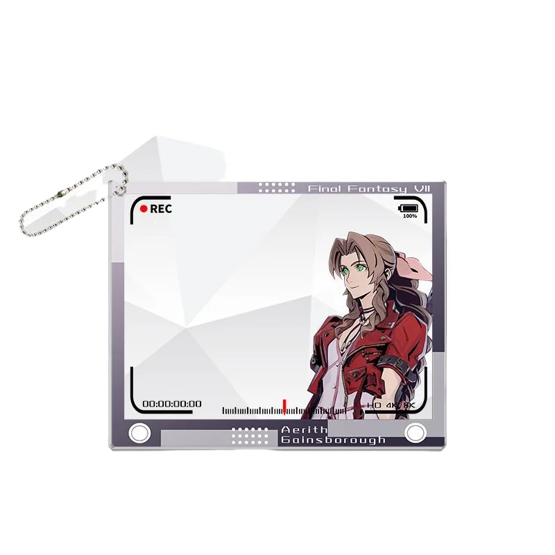 Final Fantasy Vii Cloud Strife Sephiroth Zack Fair Photograph Group Photo Card Translucent Acrylic Game Anime Periphery