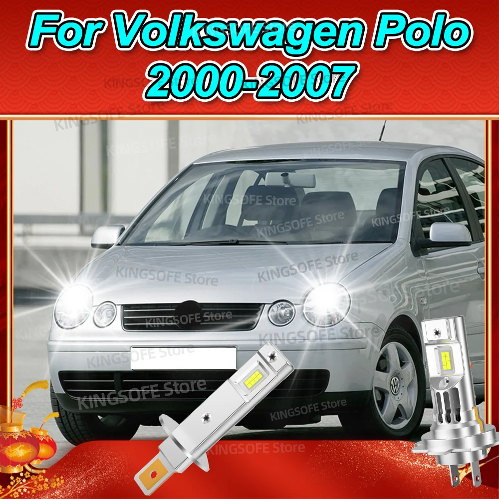 

2/4Pcs LED Headlight 50000LM Plug&Play Turbo Light Bulbs with Fan For Volkswagen Polo 2000-2007 2001 2002 2003 2004 2005 2006
