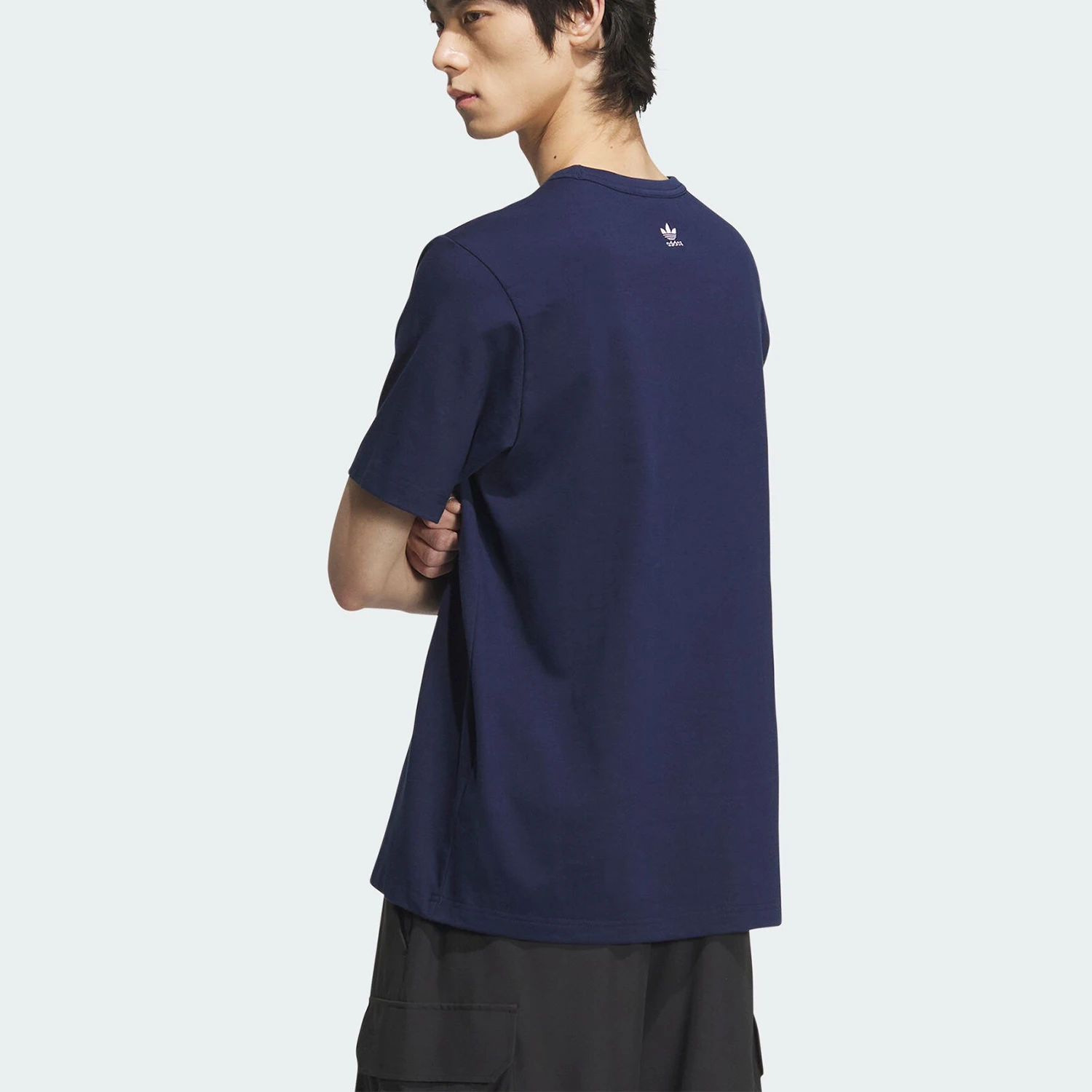 Adidas genuine clover men's loose and breathable casual sports short sleeved shirt JD3257